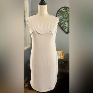 Nine West Cream Textured Dress